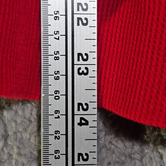Karen Scott Sport Womens Red Waffle Knit Long Sleeve Pullover Size M Soft & Brea - Picture 9 of 15